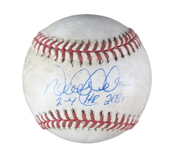 2000 ALCS Yankees Game Used Baseball Signed by Derek Jeter w/ Inscription (Steiner)